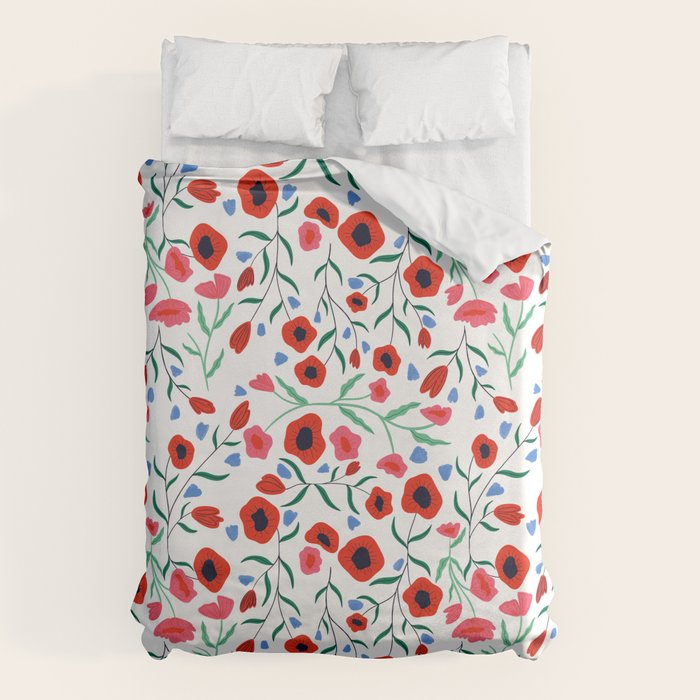 Red Poppy Duvet Cover Gallery Image 1