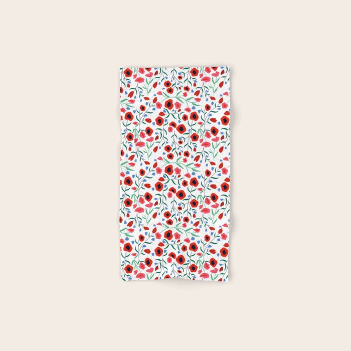 Red Poppy Bath Towel Gallery Image 1