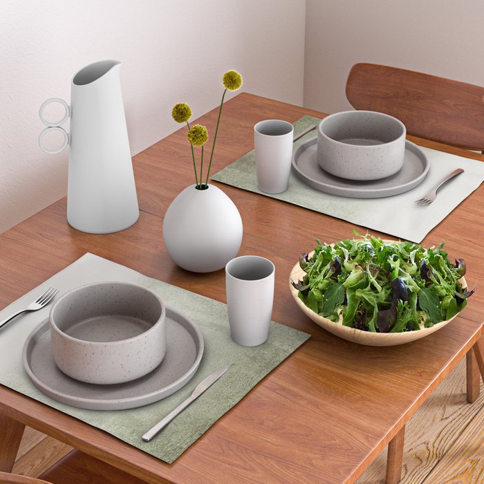 FADING GREEN SAGE Placemat Gallery Image 2