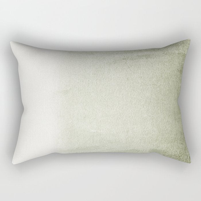 FADING GREEN SAGE Rectangular Pillow