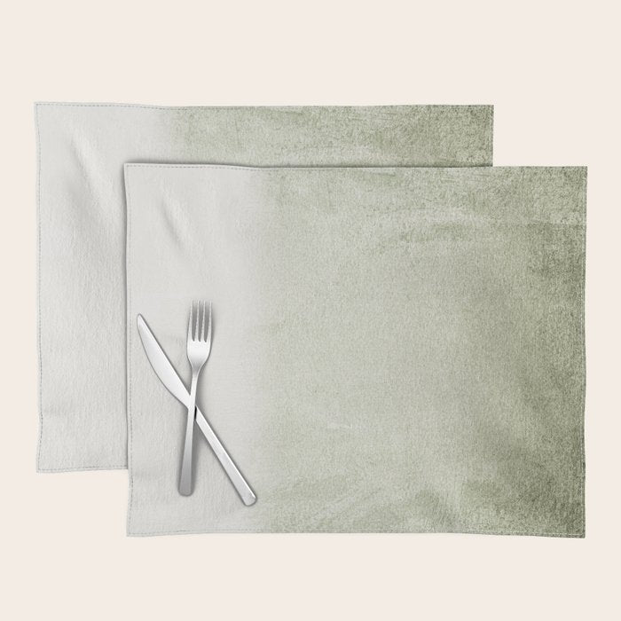 FADING GREEN SAGE Placemat Gallery Image 1