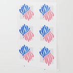 Blue & Pink Leaves: Matisse Series 01 Wallpaper Gallery Image 2