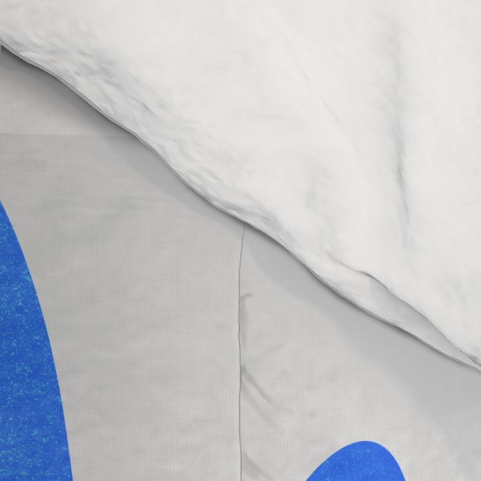 Blue & Pink Leaves: Matisse Series 01 Comforter Gallery Image 4