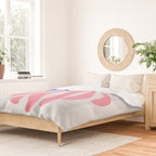 Blue & Pink Leaves: Matisse Series 01 Duvet Cover Gallery Image 2