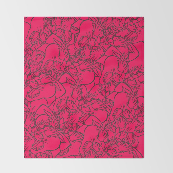 Panther Flame Throw Blanket Gallery Image 2