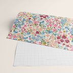 Blooming Cottage Garden Boho Ditsy Floral Wrapping Paper Gallery Image 2
