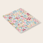 Blooming Cottage Garden Boho Ditsy Floral Notebook Gallery Image 2
