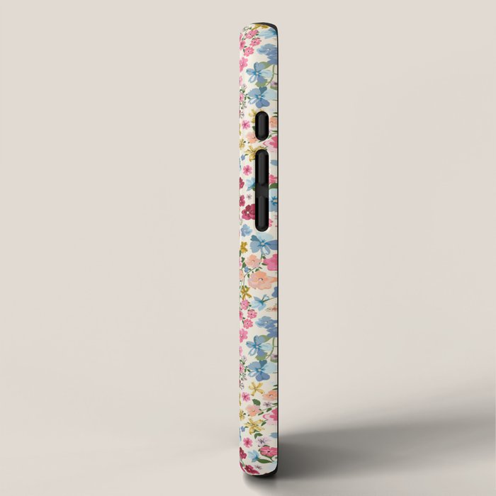Blooming Cottage Garden Boho Ditsy Floral iPhone Case Gallery Image 2