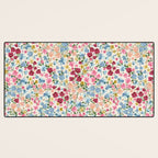 Blooming Cottage Garden Boho Ditsy Floral Desk Mat Gallery Image 3