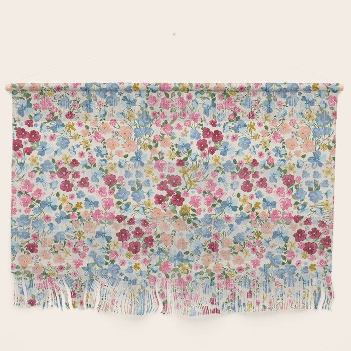 Blooming Cottage Garden Boho Ditsy Floral Wall Hanging Gallery Image 1