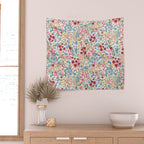 Blooming Cottage Garden Boho Ditsy Floral Wall Tapestry Gallery Image 2