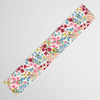 Blooming Cottage Garden Boho Ditsy Floral Table Runner Gallery Image 3