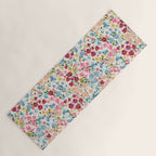 Blooming Cottage Garden Boho Ditsy Floral Yoga Mat Gallery Image 1