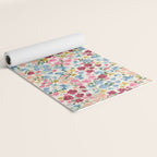 Blooming Cottage Garden Boho Ditsy Floral Yoga Mat Gallery Image 2