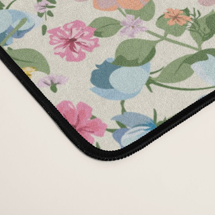 Blooming Cottage Garden Boho Ditsy Floral Desk Mat Gallery Image 4