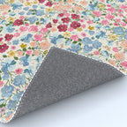 Blooming Cottage Garden Boho Ditsy Floral Rug Gallery Image 4