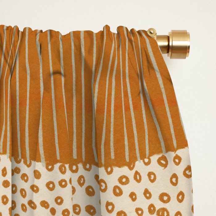 Neutral Abstract Pattern #5 Window Curtain Gallery Image 2
