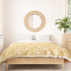 Botanic Pattern - White Yellow Duvet Cover Gallery Image 3