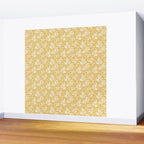 Botanic Pattern - White Yellow Wall Mural Gallery Image 2