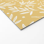 Botanic Pattern - White Yellow Welcome Mat Gallery Image 2