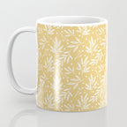 Botanic Pattern - White Yellow Coffee Mug Gallery Image 3