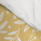 Botanic Pattern - White Yellow Comforter Gallery Image 4