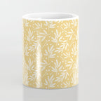 Botanic Pattern - White Yellow Coffee Mug Gallery Image 4