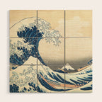 The Great Wave off Kanagawa Wood Wall Art Gallery Image 1