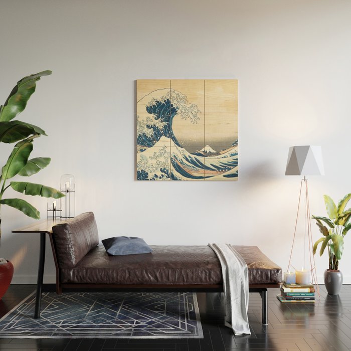 The Great Wave off Kanagawa Wood Wall Art Gallery Image 2