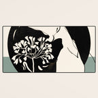 Gentle Beauty 9 Line Drawing Desk Mat Gallery Image 3