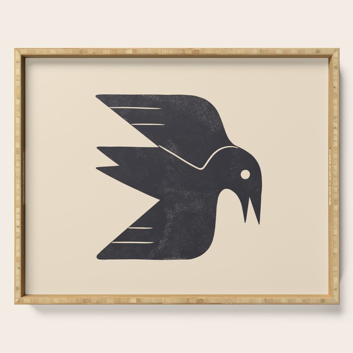 Minimal Blackbird No. 3 Serving Tray Gallery Image 1