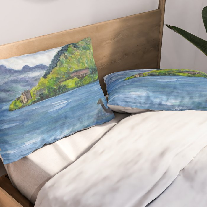 Loch Ness (with Nessie) Pillow Sham Gallery Image 2