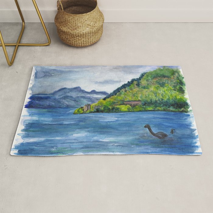 Loch Ness (with Nessie) Rug Gallery Image 1
