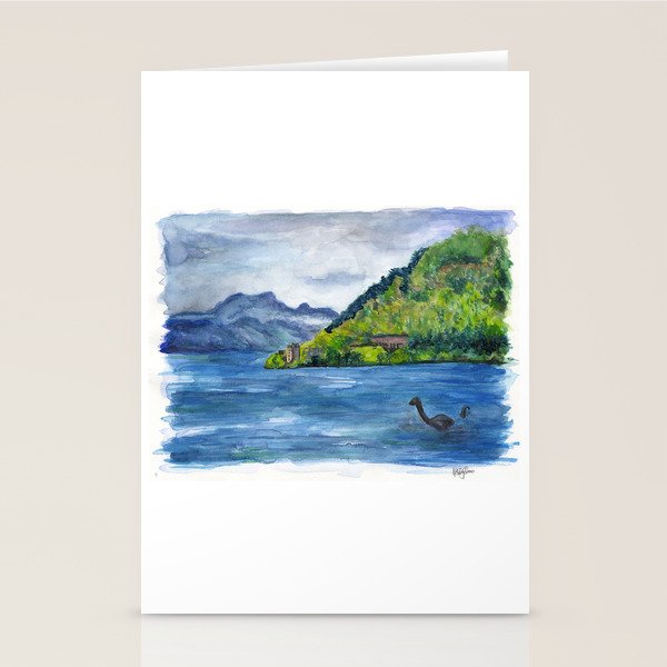 Loch Ness (with Nessie) Stationery Card Gallery Image 2