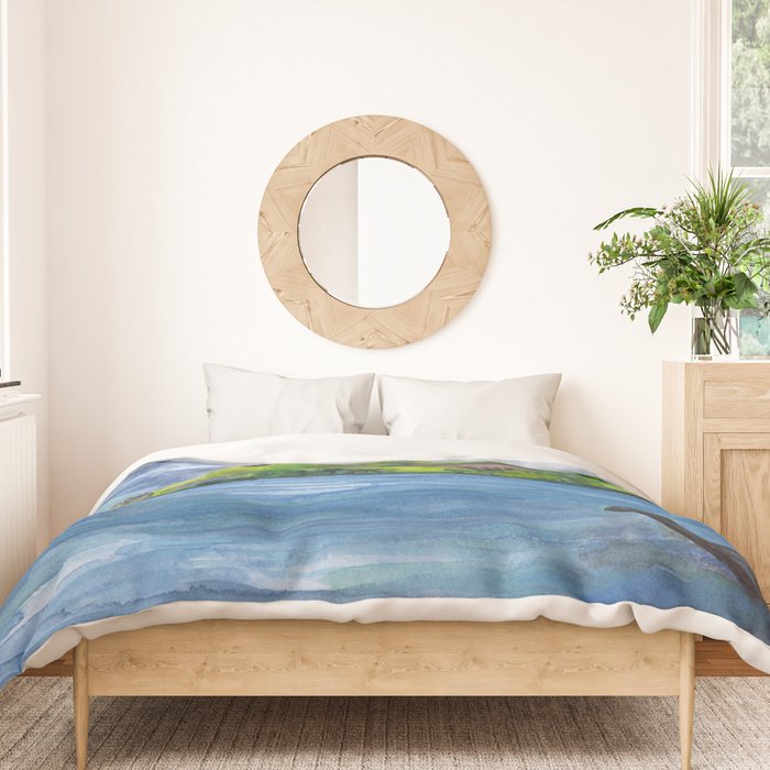 Loch Ness (with Nessie) Duvet Cover Gallery Image 3