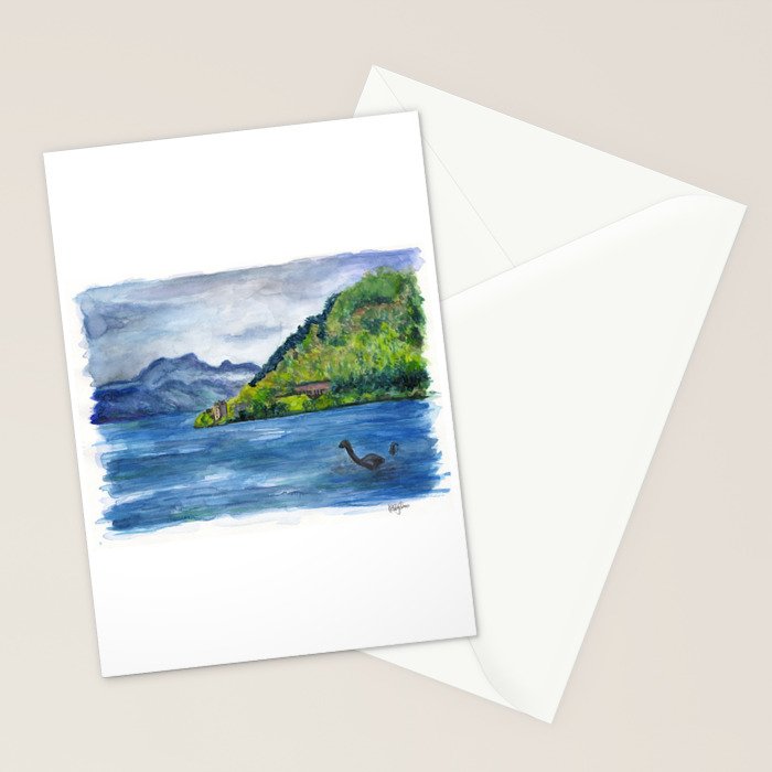 Loch Ness (with Nessie) Stationery Card Gallery Image 2