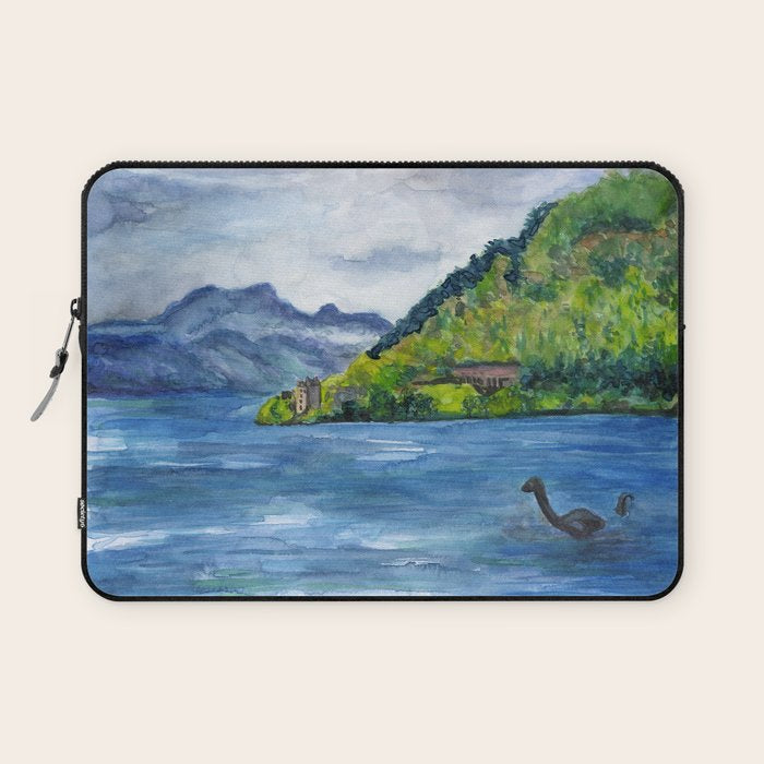 Loch Ness (with Nessie) Laptop Sleeve Gallery Image 1