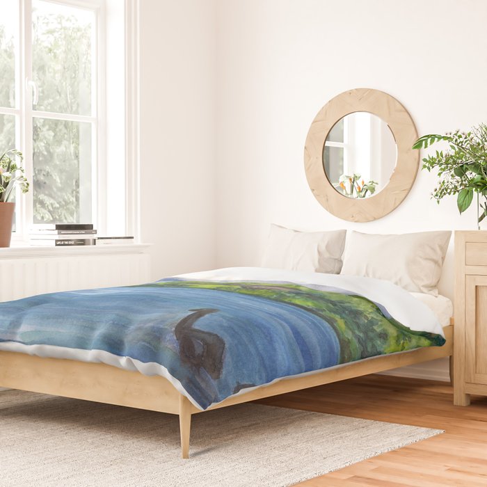 Loch Ness (with Nessie) Duvet Cover Gallery Image 2