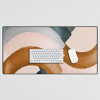 Brushstroke rainbows Desk Mat Gallery Image 1