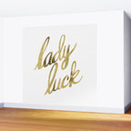 Lady Luck - Gold Ink Wall Mural Gallery Image 2