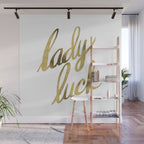 Lady Luck - Gold Ink Wall Mural Gallery Image 1