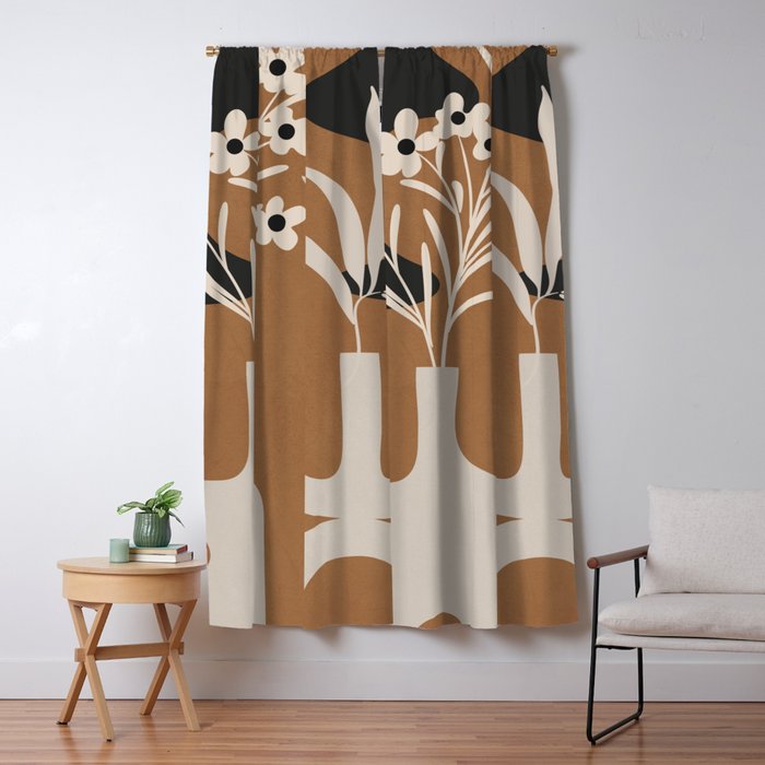 Abstract Blooms 1 Window Curtain Gallery Image 1