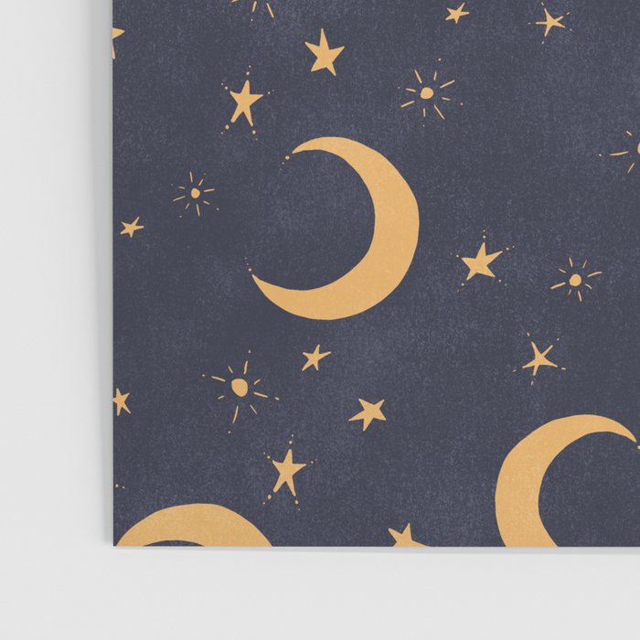 Goodnight Sky - Midnight and gold Poster Gallery Image 3