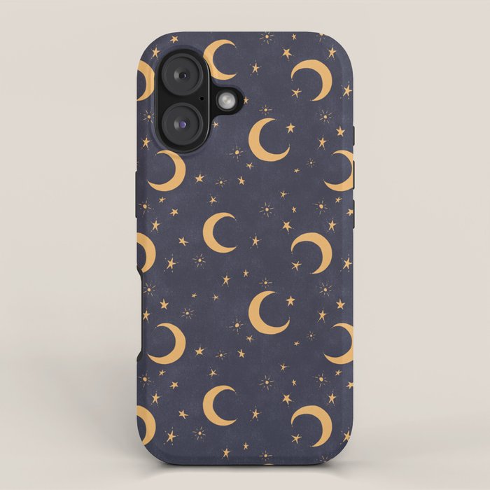 Goodnight Sky - Midnight and gold iPhone Case Gallery Image 1