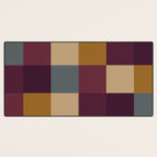 Bold Autumn Checks Pattern - Large XIII Desk Mat Gallery Image 3