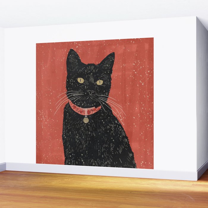 Black Cat 6 Wall Mural Gallery Image 2