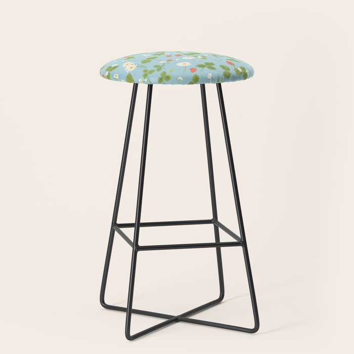 Strawberry Plant Pattern Stool Gallery Image 1