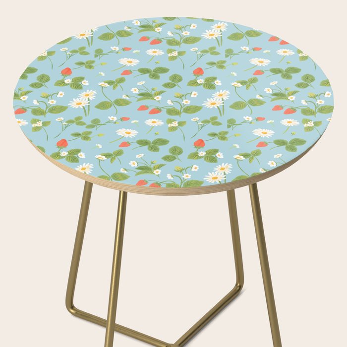 Strawberry Plant Pattern Side Table Gallery Image 2