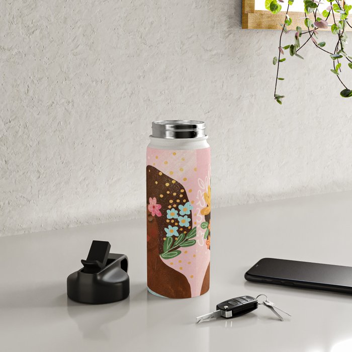 Afro Beauty Queen Water Bottle Gallery Image 4