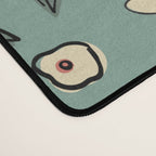 Vintage Floral Neutral - Green Desk Mat Gallery Image 4